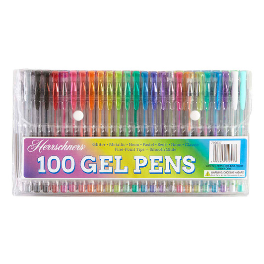 Herrschners 100-Piece Gel Pen Set Artist Tool Herrschners 100-Piece Gel Pen Set Artist Tool