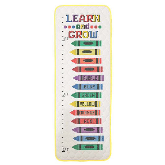 Herrschners Learn & Grow Growth Chart Stamped Cross-Stitch Kit