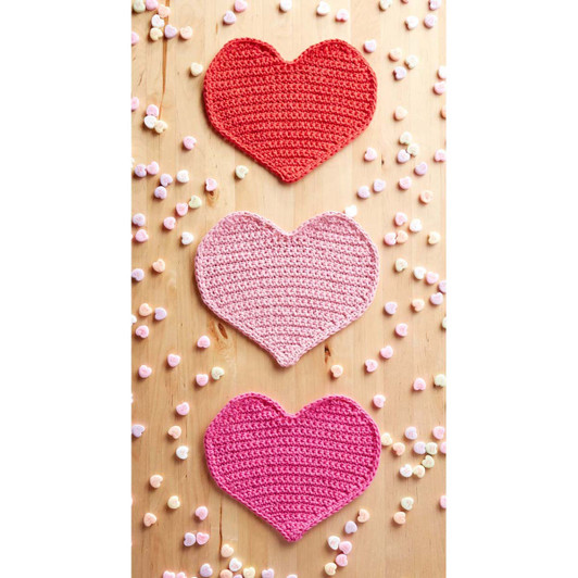 Lily Sugar 'n Cream Lots of Love Dishcloth Free Download Lily Sugar 'n Cream Lots of Love Dishcloth Free Download