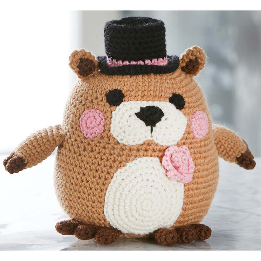 Herrschners Stash the Groundhog Crochet Kit Herrschners Stash the Groundhog Crochet Kit
