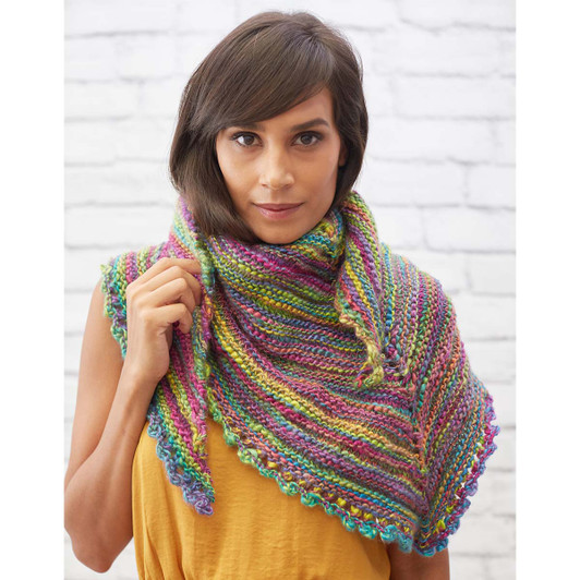 Vibrant Knit Shawlette Free Download Vibrant Knit Shawlette Free Download