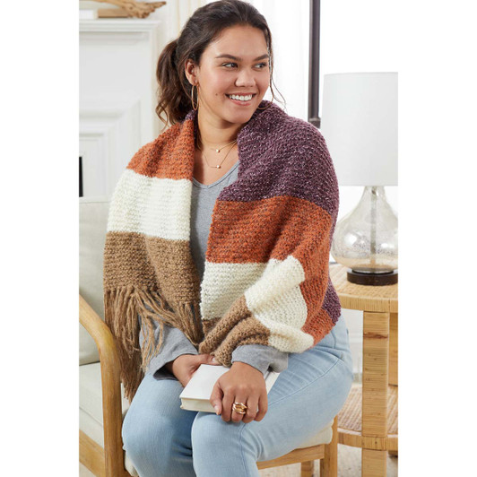 Premier Colorblock Crochet Wrap Free Download Premier Colorblock Crochet Wrap Free Download