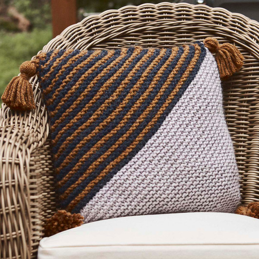 Lion Brand On the Bias Throw Pillow Free Download Lion Brand On the Bias Throw Pillow Free Download