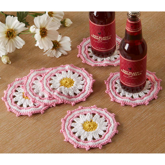 Willow Yarns Daisy Coasters Crochet Pattern Free Download Willow Yarns Daisy Coasters Crochet Pattern Free Download