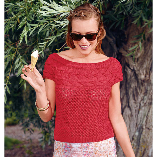 Bergere de France Sleeveless Cable Sweater Free Download Bergere de France Sleeveless Cable Sweater Free Download