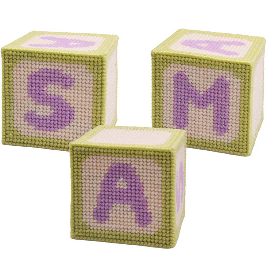 Monogram Baby Blocks Plastic Canvas Free Download
