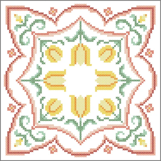 Springtime Tulips Quilt Blocks Thread Kit