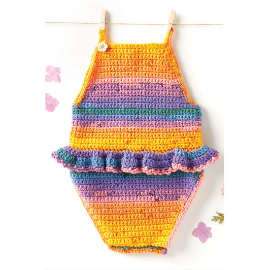 Ruffled Baby Onesie Crochet Free Download
