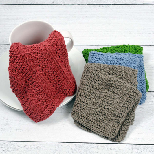 Willow Yarns Tranquil Textured Dishcloths Free Download Willow Yarns Tranquil Textured Dishcloths Free Download