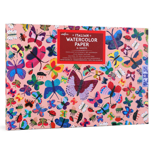 Eeboo Butterflies Watercolors Pad