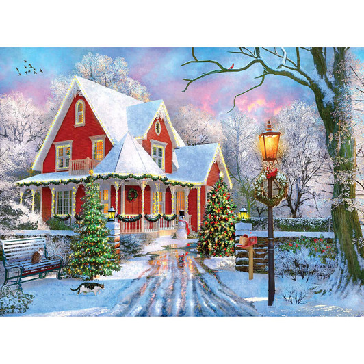 Rose Art Christmas at Home Jigsaw Puzzle