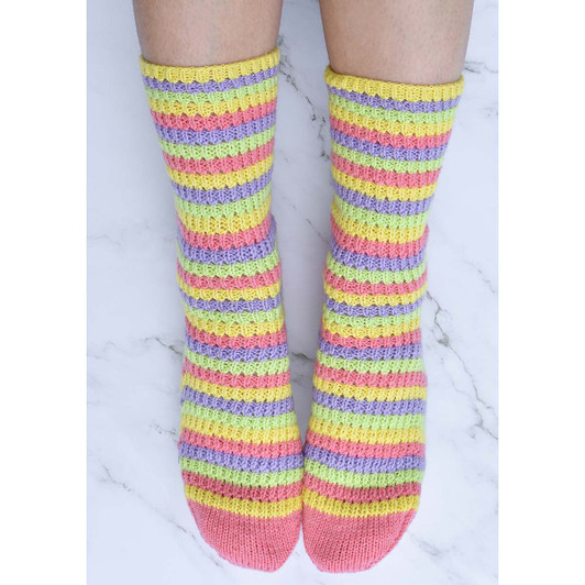 Universal Yarn Sugar Stripe Socks Free Download Universal Yarn Sugar Stripe Socks Free Download