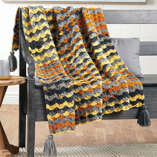 Herrschners Hodgepodge Afghan Crochet Kit Herrschners Hodgepodge Afghan Crochet Kit