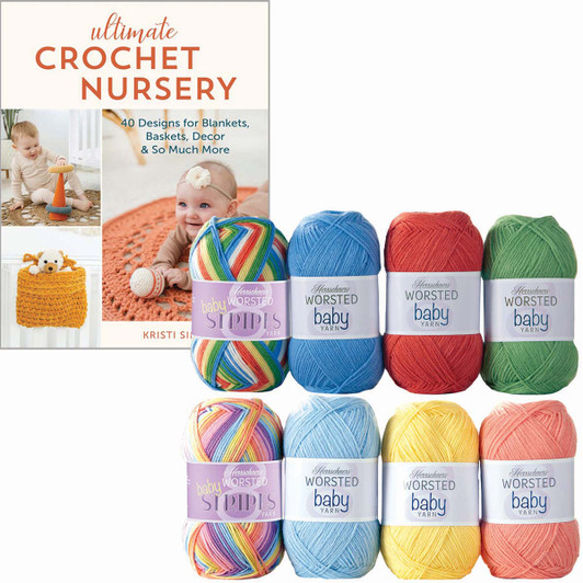 Ultimate Crochet Nursery Book & Worsted Baby Yarn Pack Ultimate Crochet Nursery Book & Worsted Baby Yarn Pack