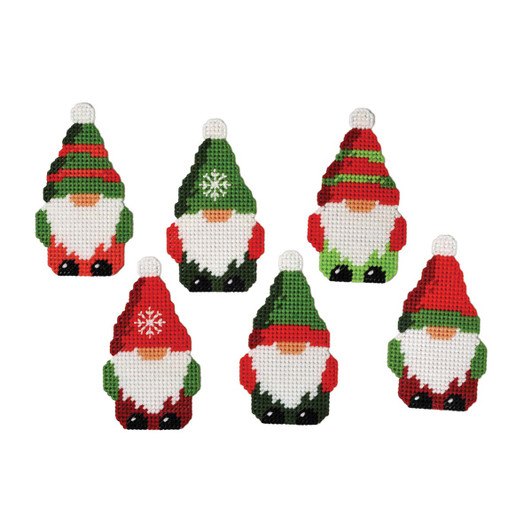 Herrschners Gnome for the Holiday Ornaments Plastic Canvas Kit Herrschners Gnome for the Holiday Ornaments Plastic Canvas Kit