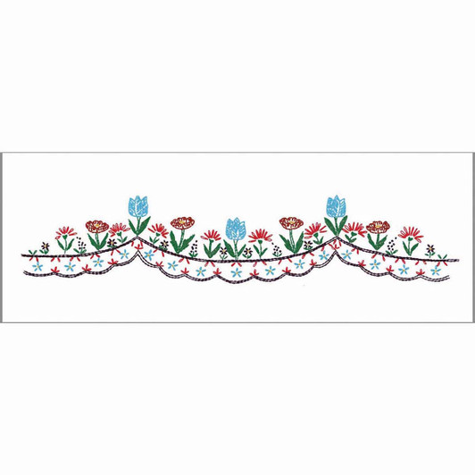 Herrschners Adela Dresser Scarf Stamped Embroidery