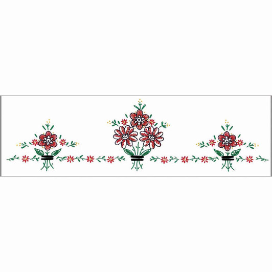 Herrschners Tabitha Dresser Scarf Stamped Embroidery