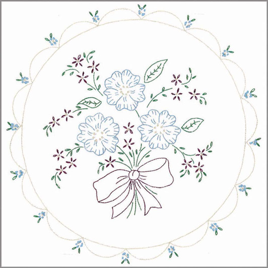 Herrschners Felicity Pillow Cover Stamped Embroidery Herrschners Felicity Pillow Cover Stamped Embroidery