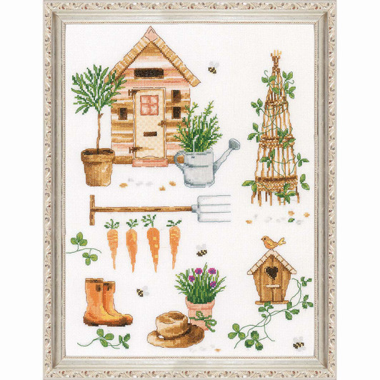 Vervaco Garden Essentials Kit & Frame Counted Cross-Stitch Vervaco Garden Essentials Kit & Frame Counted Cross-Stitch