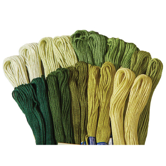 Craftways Garden Greens Value Floss Pack, 20 Skeins Craftways Garden Greens Value Floss Pack, 20 Skeins