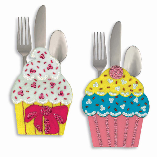 Birthday Cupcake Silverware Pocket Felt & Sequin Pattern Download Birthday Cupcake Silverware Pocket Felt & Sequin Pattern Download