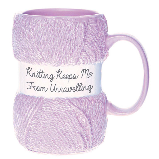 Knitting Mug - Unravelling Knitting Mug - Unravelling