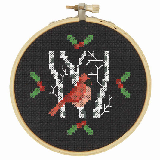 Herrschners Classic Cardinals Coasters Counted CrossStitch Kit