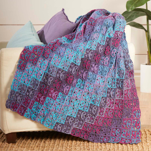 Lion Brand Prism Afghan Crochet Kit Lion Brand Prism Afghan Crochet Kit