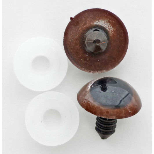 Leisure Arts Essentials Brown Safety Eyes - 18mm Leisure Arts Essentials Brown Safety Eyes - 18mm