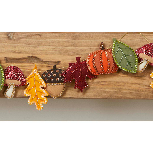 Herrschners The Colors of Fall Garland Felt & Sequin Kit Herrschners The Colors of Fall Garland Felt & Sequin Kit