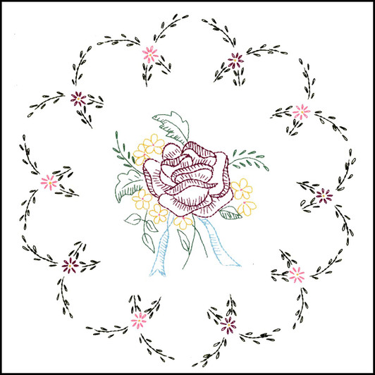 Herrschners Catherine Doily Stamped Embroidery Herrschners Catherine Doily Stamped Embroidery