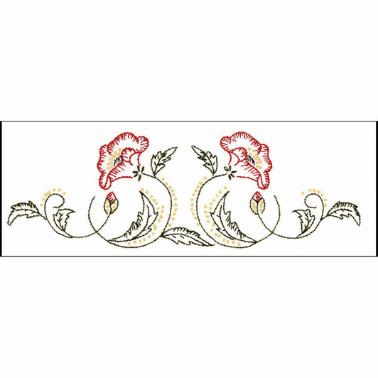 Herrschners Louisa Dresser Scarf Stamped Embroidery Herrschners Louisa Dresser Scarf Stamped Embroidery