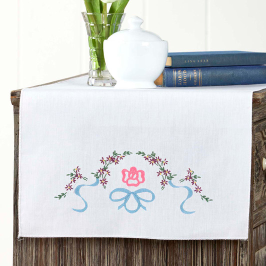 Herrschners Caroline Dresser Scarf Stamped Embroidery Herrschners Caroline Dresser Scarf Stamped Embroidery