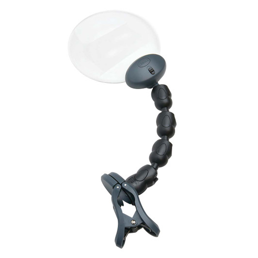 Carson Optical Hands Free Magnifier with Clip-On Base Light Carson Optical Hands Free Magnifier with Clip-On Base Light
