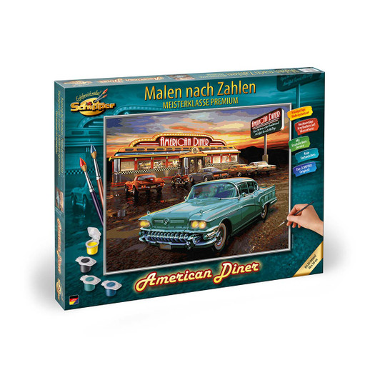 Schipper MNZ-American Diner Paint by Number Kit Schipper MNZ-American Diner Paint by Number Kit