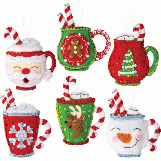 Bucilla Cozy Christmas Felt & Sequin Kit Bucilla Cozy Christmas Felt & Sequin Kit