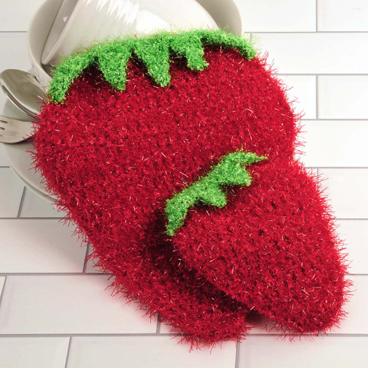 Herrschners Strawberry Scrubby & Dishcloth Yarn Pack Herrschners Strawberry Scrubby & Dishcloth Yarn Pack