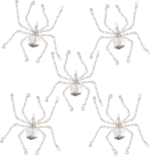 Solid Oak Spiders Beaded Ornament Kit