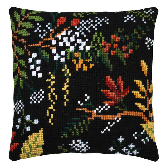 Vervaco Berries & Flowers I Pillow Cover Needlepoint Kit Vervaco Berries & Flowers I Pillow Cover Needlepoint Kit