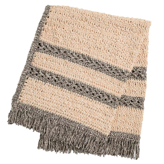 Bernat Chevron Bands Blanket Crochet Kit