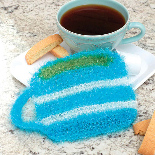 Red Heart Coffee Mug Scrubby Knit Kit Red Heart Coffee Mug Scrubby Knit Kit