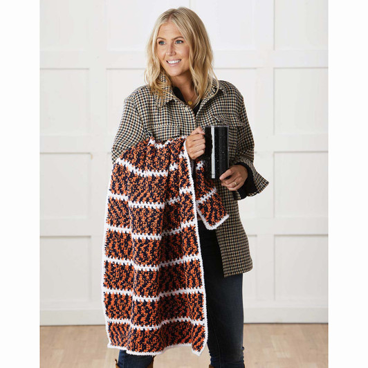 Herrschners Go Team Blanket Crochet Kit Herrschners Go Team Blanket Crochet Kit
