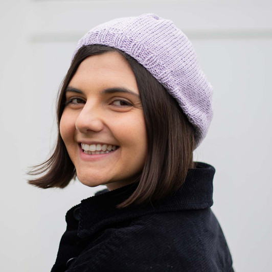 Lion Brand Bloomfield Beret Knit Kit Lion Brand Bloomfield Beret Knit Kit