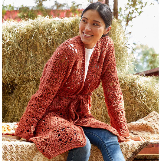 Premier Granny Square Oversized Cardigan Crochet Kit Premier Granny Square Oversized Cardigan Crochet Kit