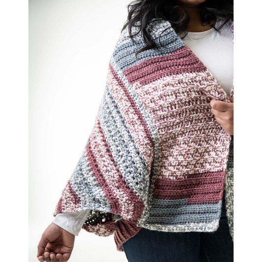 Lion Brand Easy Shrug Crochet Kit