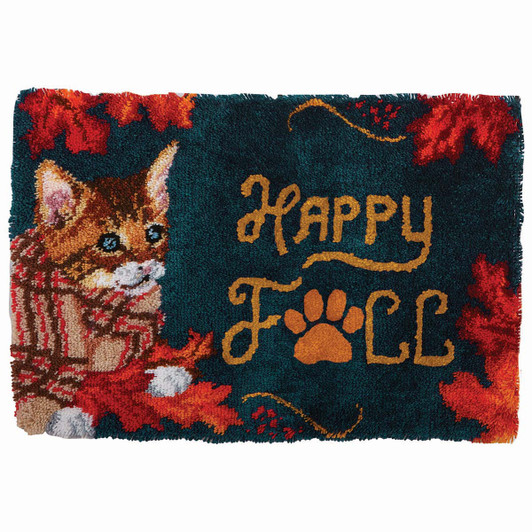 Herrschners Happy Fall Latch Hook Kit Herrschners Happy Fall Latch Hook Kit