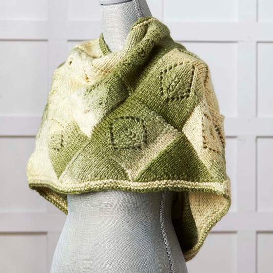 Mossy Meadows Entrelac Shrug Yarn Pack Mossy Meadows Entrelac Shrug Yarn Pack