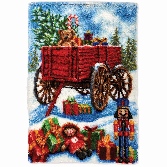 Herrschners Holiday Haul Latch Hook Kit Herrschners Holiday Haul Latch Hook Kit