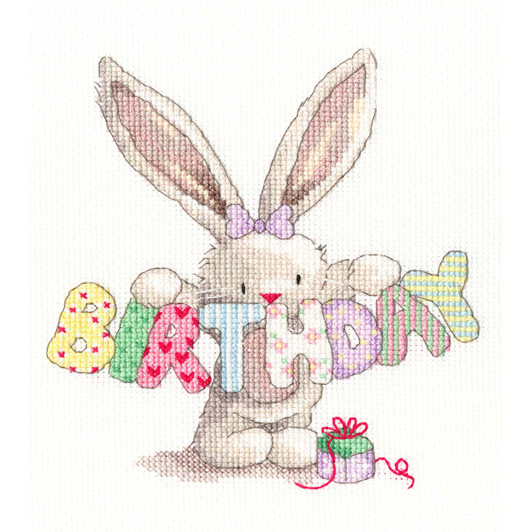 Bothy Threads Bebunni - Birthday Counted Cross-Stitch Kit Bothy Threads Bebunni - Birthday Counted Cross-Stitch Kit