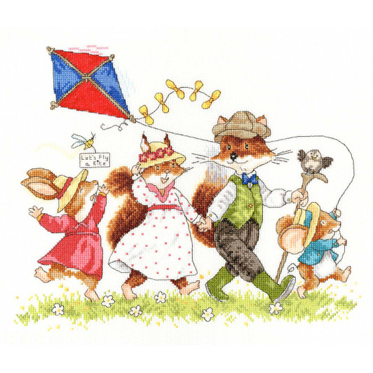 Bothy Threads Let's Fly A Kite Counted Cross-Stitch Kit